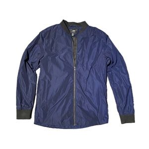 H&M Wind Breaker Jacket, Size Small Men, Blue, Black